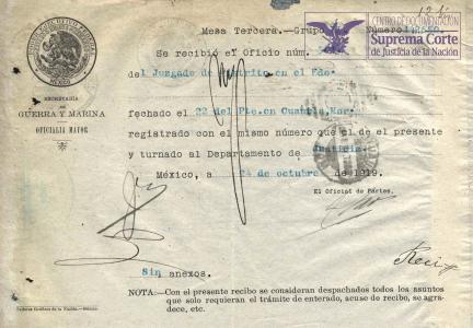 Un grupo de zapatistas fue acusado del plagio, lesiones y probable homicidio en contra de un ciudadano extranjero (CP 18/1919, CCJ Morelos).